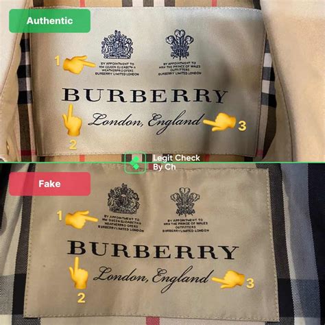 real vs fake burberry tags